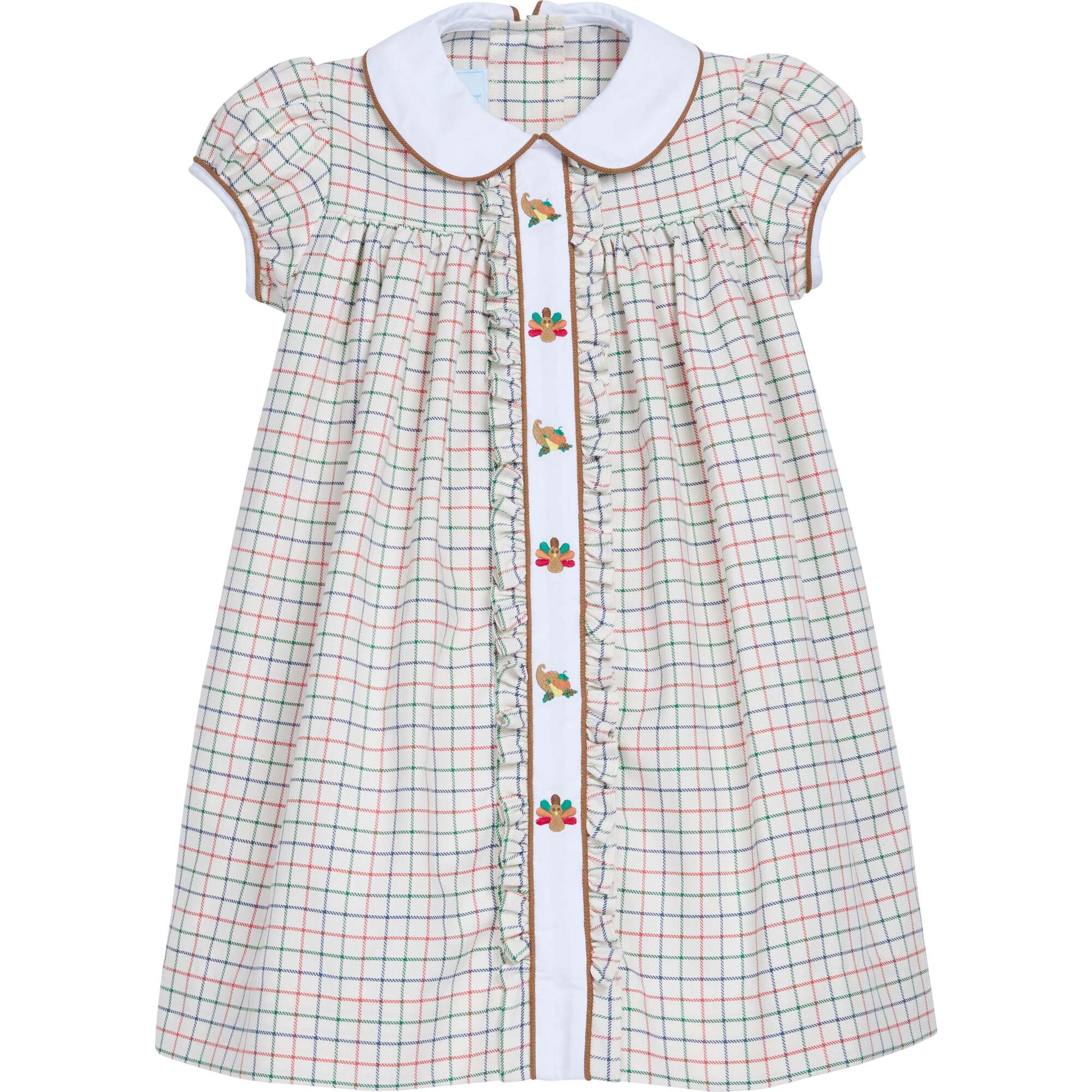Ruffled Sally Dress, Hunter Tattersall - Dresses - 1