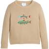 Intarsia Sweater, Fish - Sweaters - 1 - thumbnail