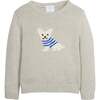 Intarsia Sweater, Boy Frenchie - Sweaters - 1 - thumbnail