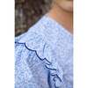 Flutter Blouse, Blue Vinings - Blouses - 2