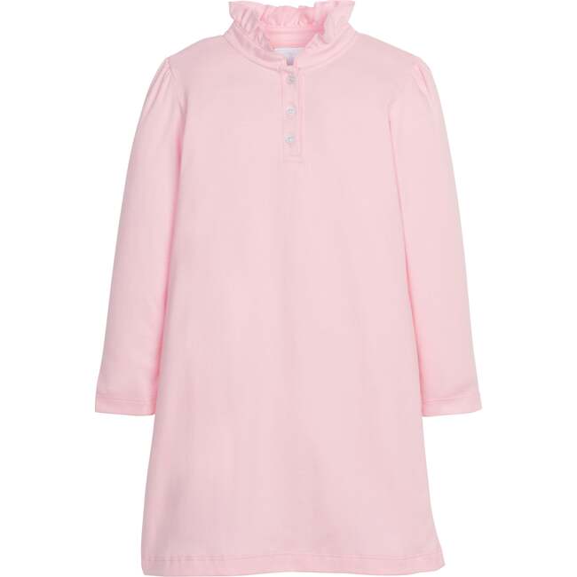 Long Sleeve Hastings Polo Dress, Light Pink