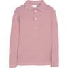 Long Sleeve Polo, Maroon Stripe - Polo Shirts - 1 - thumbnail