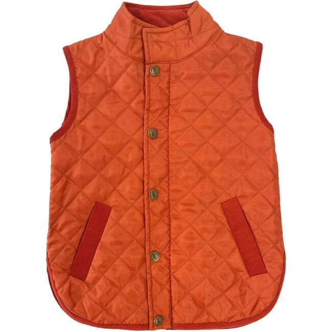 Classic Quilted Vest, Orange