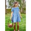 Asymmetrical Jillian Dress, Stormy Blue Corduroy - Dresses - 2