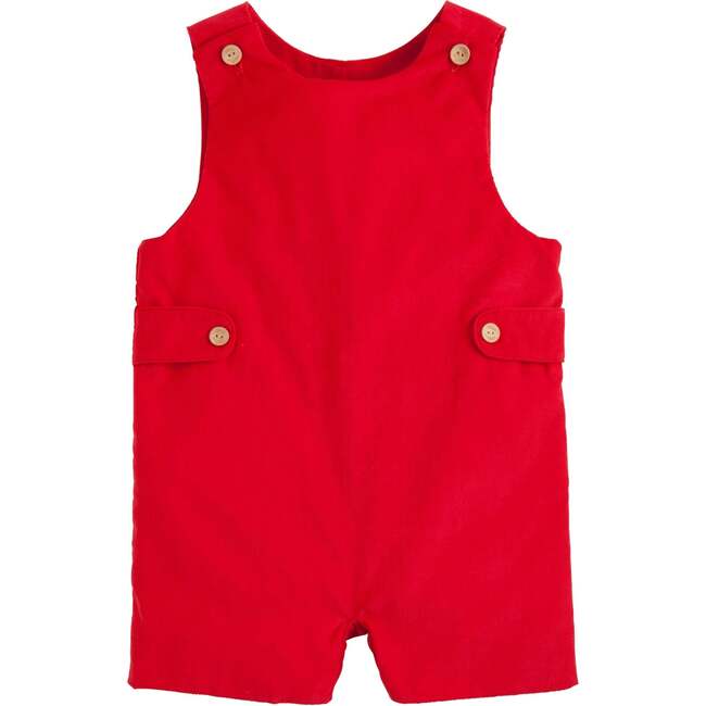 Button Tab John John, Red Corduroy - Rompers - 1