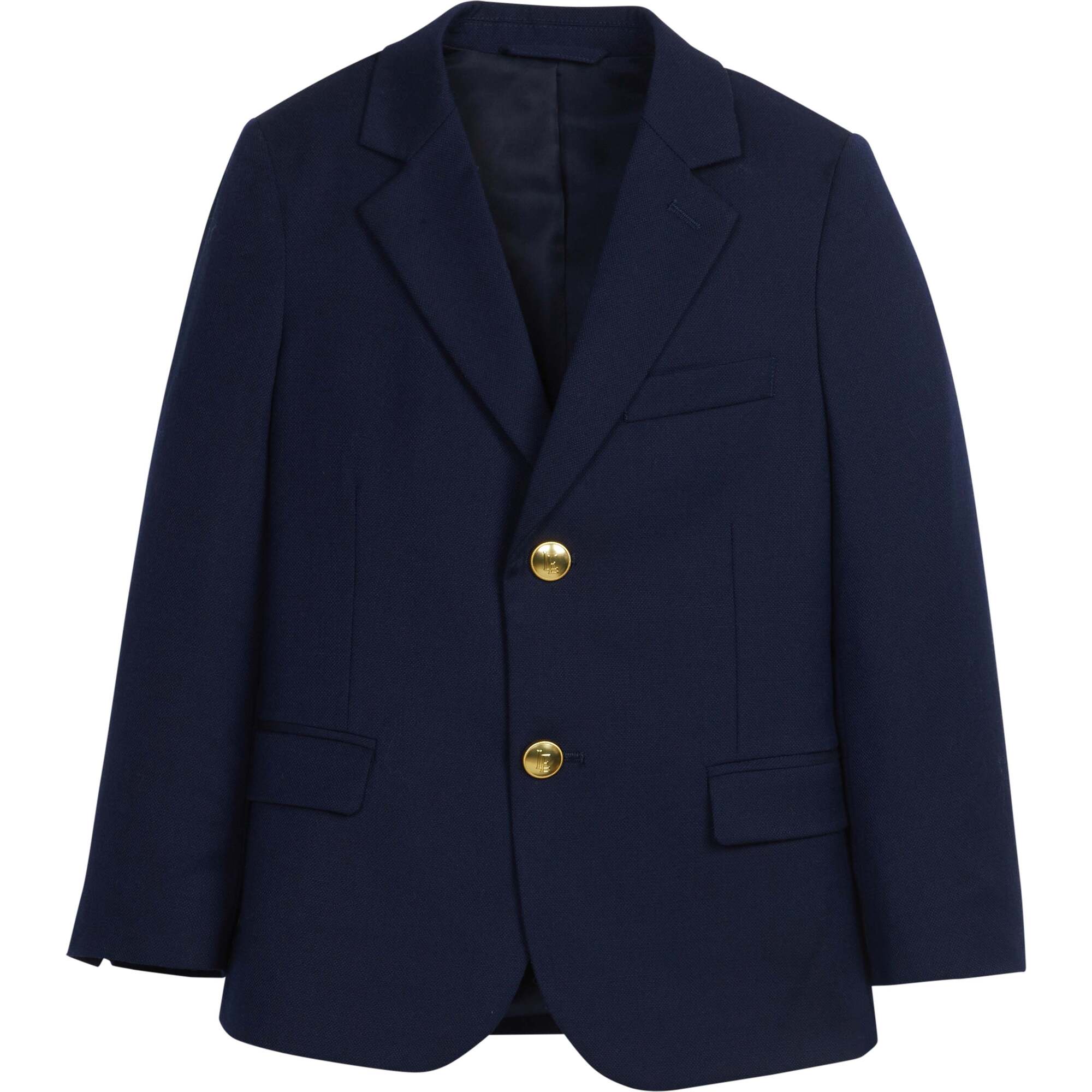 Classic Wool Blazer, Navy - Blazers & Sport Coats - 1