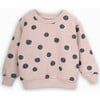 Novak Print Cotton Round Neck Long Sleeve Sweatshirt, Beige - Sweatshirts - 1 - thumbnail