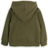 Tennis Club Cotton Embroidered Long Sleeve Hood Sweatshirt, Green - Sweatshirts - 3