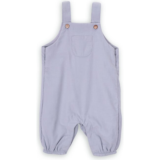 Babys Page Cotton Corduroy Adjustable Straps Chest Pocket Jumpsuit, Blue