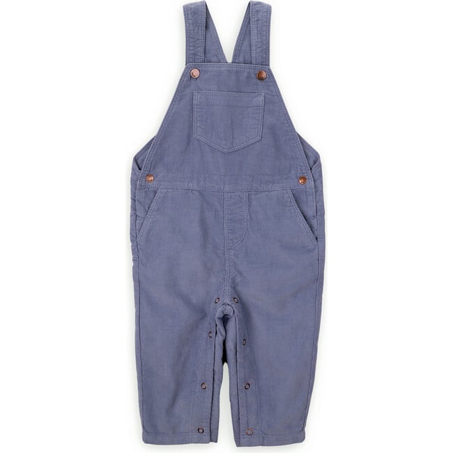 Babys Shawn Cotton Corduroy Adjustable Straps Hidden Snap Pocket Overalls, Blue