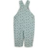 Shawn shuttle print Cotton Corduroy Adjustable Straps Pocket Overalls, Green - Overalls - 1 - thumbnail