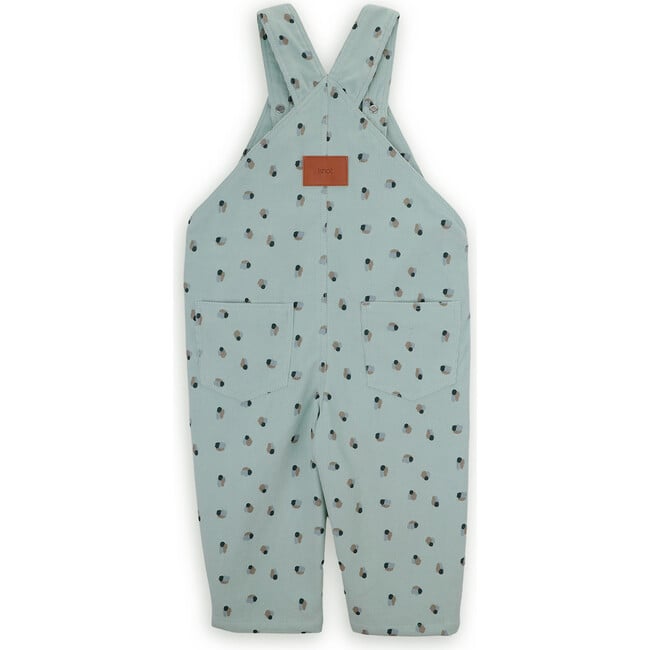 Shawn shuttle print Cotton Corduroy Adjustable Straps Pocket Overalls, Green - Overalls - 3