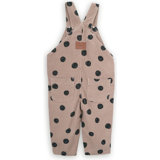 Babys Casper Print Cotton Corduroy Adjustable Straps Snap Overalls, Beige - Overalls - 3