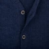 Kobe Wool V-Neck Long Sleeve Button-Up Cardigan, Navy - Cardigans - 2