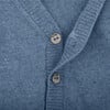 Babys Joss Wool V-Neck Long Sleeve Button-Up Cardigan, Blue - Cardigans - 2