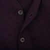 Kobe Wool V-Neck Long Sleeve Button-Up Cardigan, Burgundy - Cardigans - 2