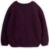 Kobe Wool V-Neck Long Sleeve Button-Up Cardigan, Burgundy - Cardigans - 3