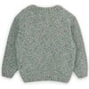 Nile Cotton Wool Knit Round Neck Long Sleeve Sweater, Green - Sweaters - 3