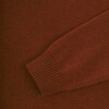 Turtle Skater Merino Wool Knit Round Neck Long Sleeve Sweater, Brown - Sweaters - 2