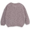 Girls Lila Cotton Wool Knit Round Neck Long Sleeve Sweater, Pink - Sweaters - 3