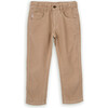 Jake Cotton Corduroy Adjustable Elastic Waist 5-Pocket Trousers, Beige - Pants - 1 - thumbnail