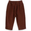 Jeremiah Cotton Corduroy Elastic Waist Front Pocket Trousers, Brown - Pants - 1 - thumbnail