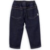 Babys Dylan Cotton Denim Elastic Waist Patch Pocket Pants, Blue - Pants - 3