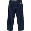 James Cotton Corduroy Adjustable Elastic Waist Chino Trousers, Navy - Pants - 3