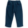 Babys Dylan Cotton Corduroy Elastic Waist Patch Pocket Pants, Navy - Pants - 1 - thumbnail