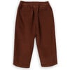 Jeremiah Cotton Corduroy Elastic Waist Front Pocket Trousers, Brown - Pants - 3