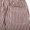 Girls Lizzie Striped Cotton Twill Elastic Waist Patch Pocket Trousers, Pink - Pants - 4