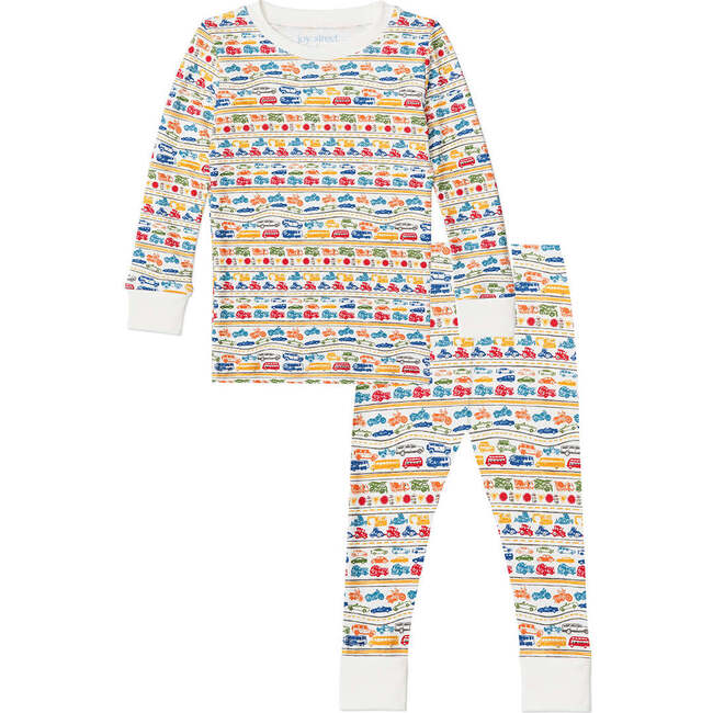 Cars & Trucks Two Piece Kids Pajamas, Multi