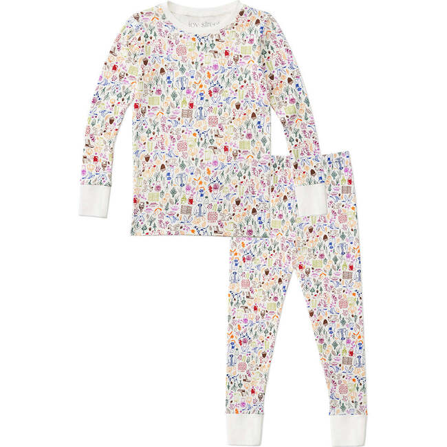 Autumn Two Piece Kids Pajamas, Multi