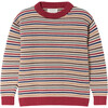 Structure Stripes Knit Long Sleeve Ribbed Hems Sweater, Structure - Sweaters - 1 - thumbnail