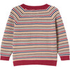 Structure Stripes Knit Raglan Sleeve Ribbed Hems Cardigan, Structure - Cardigans - 2