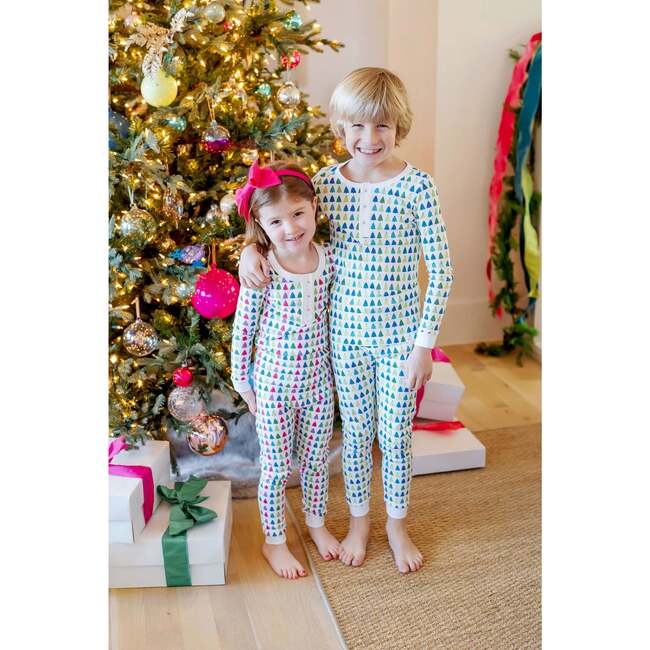 Alden Girls' Pajama Pant Set, Christmas Tree Bright - Pajamas - 3