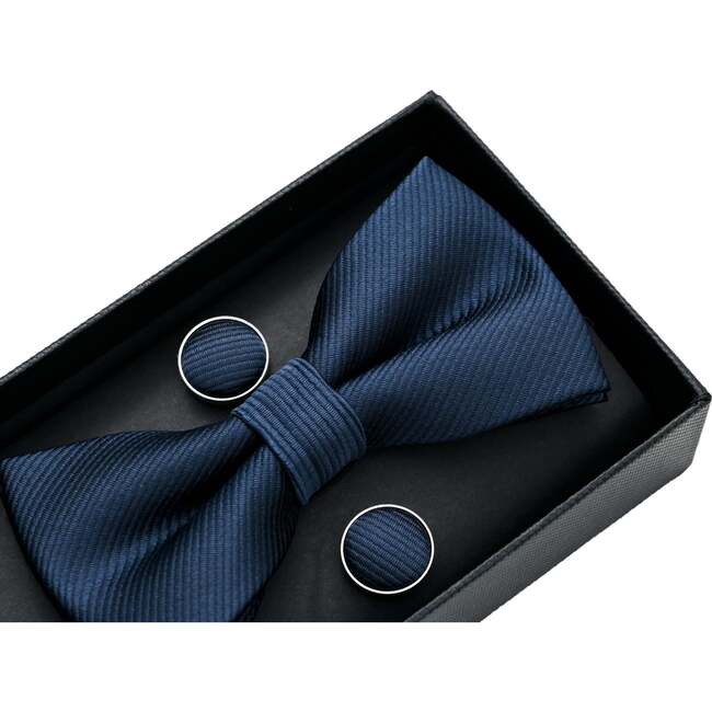 Textured Bowtie Set, Navy