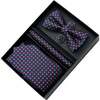 Patterned Tie Set, Multicolor - Bowties & Ties - 1 - thumbnail