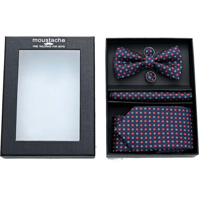 Patterned Tie Set, Multicolor - Bowties & Ties - 3