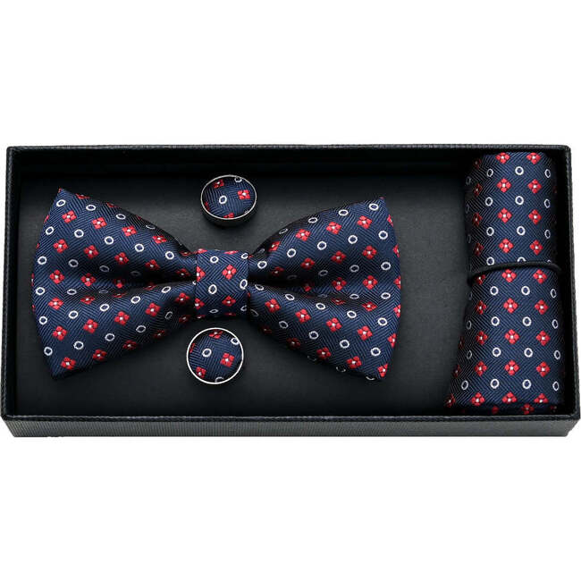 Patterned Bowtie Set, Multicolor - Bowties & Ties - 3