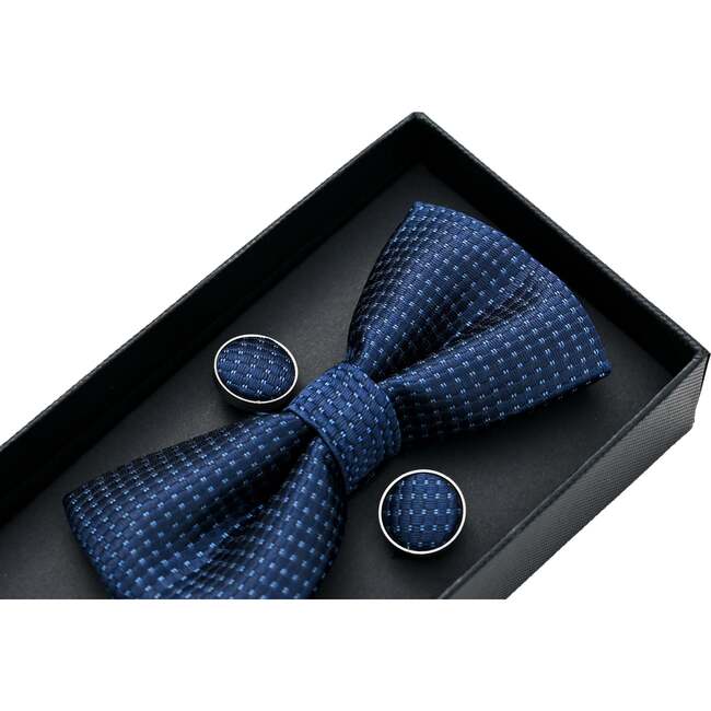 Light Bowtie Set, Navy - Bowties & Ties - 2