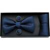 Light Bowtie Set, Navy - Bowties & Ties - 3