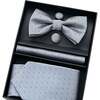 Dotted Tie Set, Silver - Bowties & Ties - 2