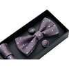 Dotted Bowtie Set, Purple - Bowties & Ties - 2