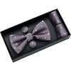 Dotted Bowtie Set, Purple - Bowties & Ties - 3