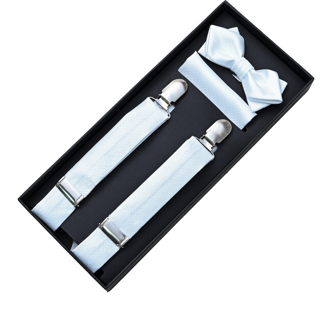 Classic Suspender Set, White