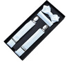 Classic Suspender Set, White - Bowties & Ties - 1 - thumbnail