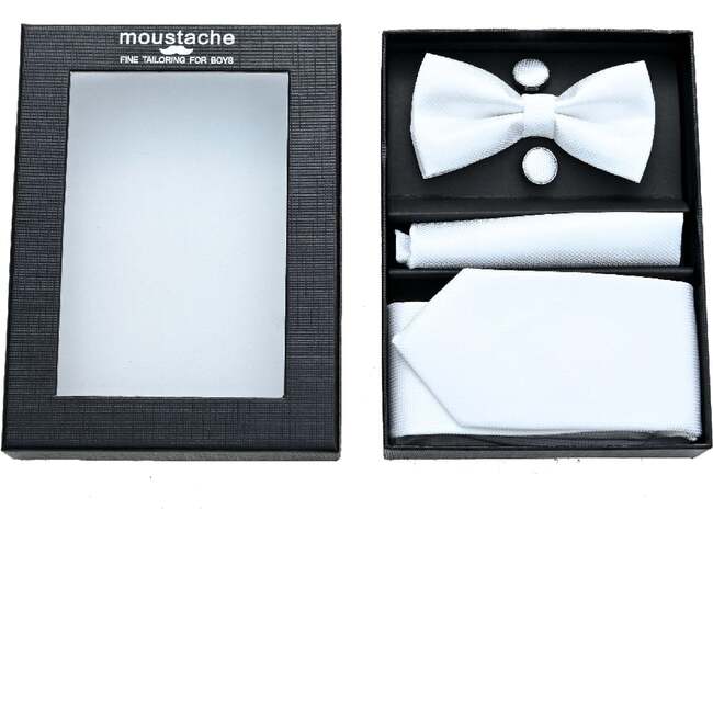 Classic Tie Set, White - Bowties & Ties - 3