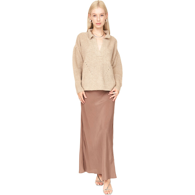 Women's Jackson Relaxed Fit Pullover Sweater, Camel