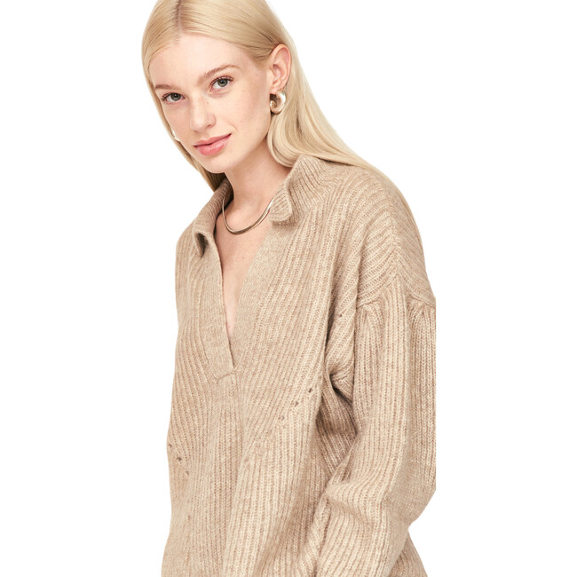 Women's Jackson Relaxed Fit Pullover Sweater, Camel - Sweaters - 5